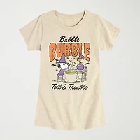 Little & Big Kid Girls Crew Neck Short Sleeve Regular Fit Snoopy Graphic T-Shirt