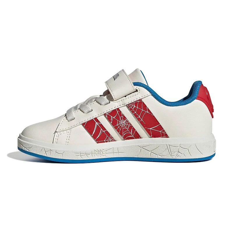 adidas Cloudfoam Grand Court El Little Kid Boys Spiderman Sneakers