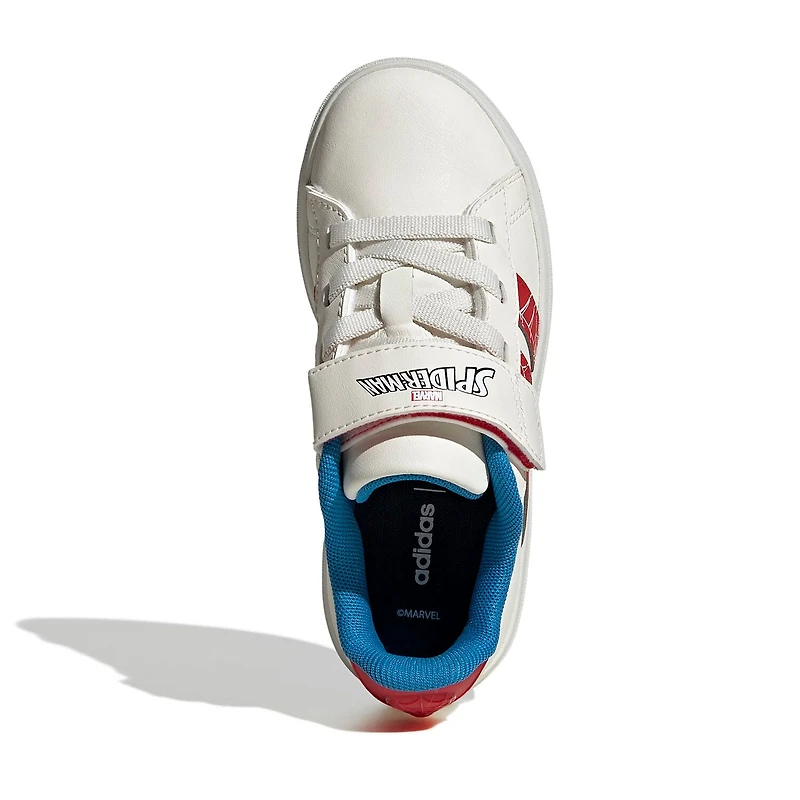 adidas Cloudfoam Grand Court El Little Kid Boys Spiderman Sneakers