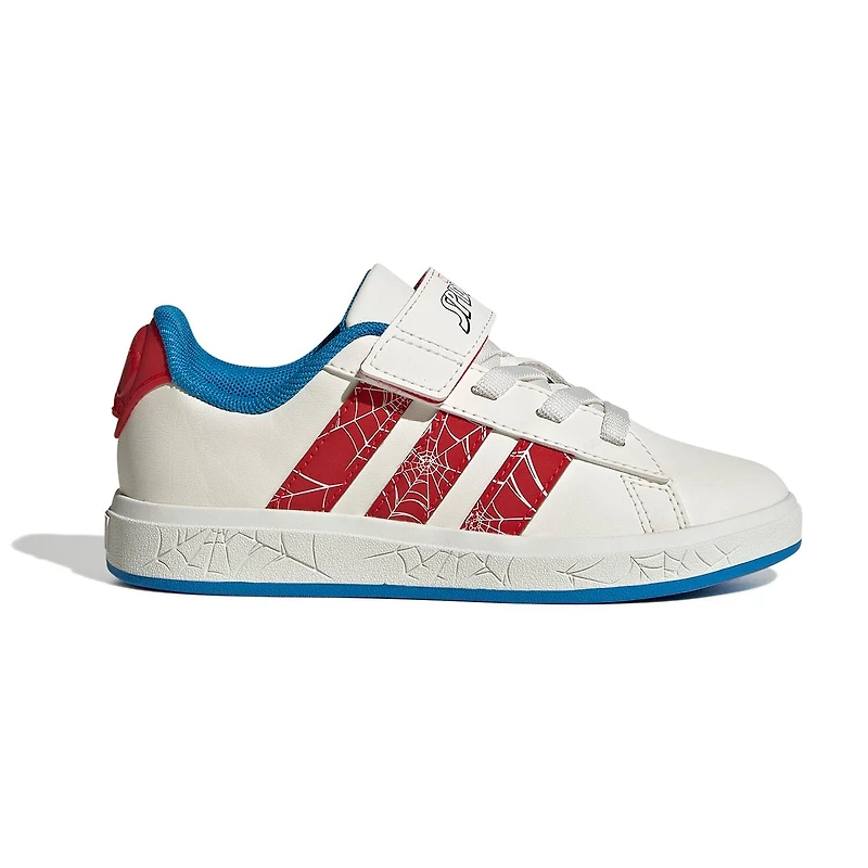 adidas Cloudfoam Grand Court El Little Kid Boys Spiderman Sneakers