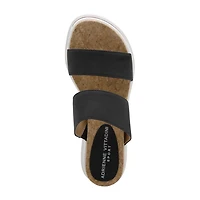 Adrienne Vittadini Womens Cara Wedge Sandals
