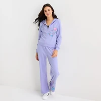 Womens Juniors Long Sleeve Hello Kitty Zipper Hoodie