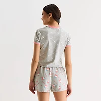 Womens Juniors Crew Neck Short Sleeve Regular Fit Hello Kitty Graphic T-Shirt