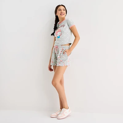 Womens Mid Rise Juniors Hello Kitty Pull-On Short