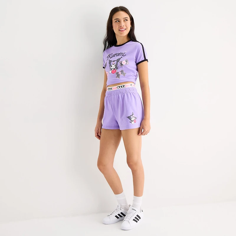 Kuromi Womens Juniors Pull-On Short
