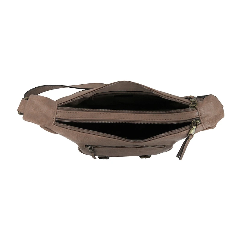 Bueno of California Glenhaven Buckle Front Large Crossbody Bag