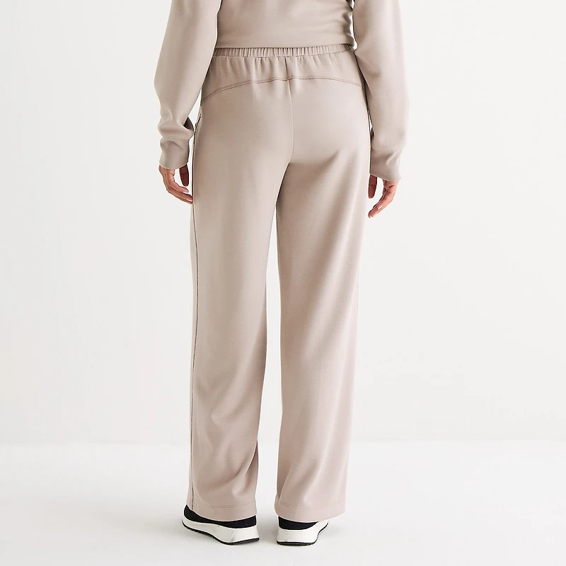 Xersion Scuba Luxe Womens Straight Mid Rise Active Pant