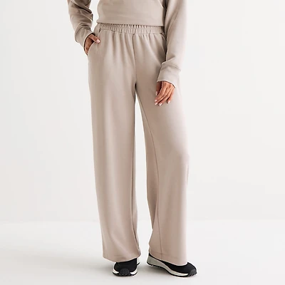 Xersion Scuba Luxe Womens Straight Mid Rise Active Pant