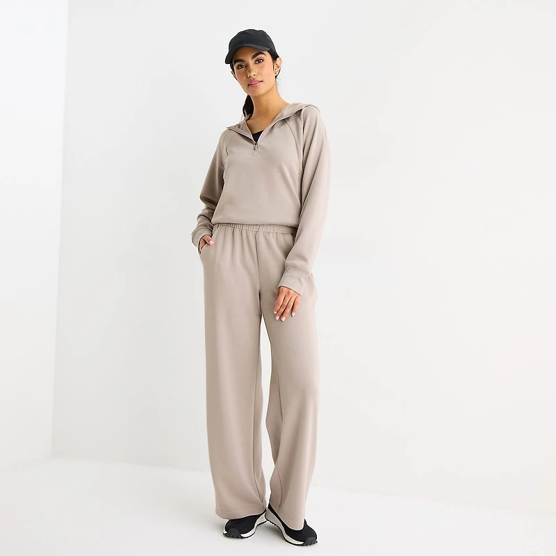 Xersion Scuba Luxe Womens Straight Mid Rise Active Pant