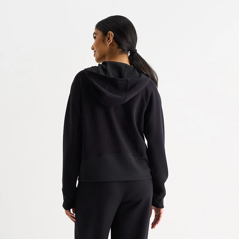 Xersion Scuba Luxe Womens Hooded Half Zip Pullover