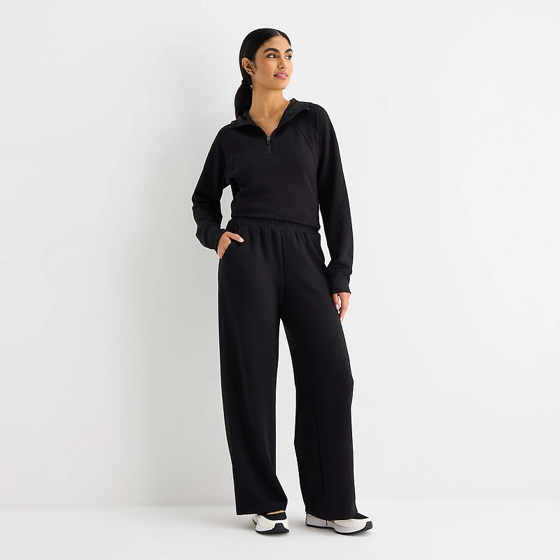 Xersion Scuba Luxe Womens Straight Mid Rise Active Pant