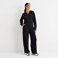 Xersion Scuba Luxe Womens Straight Mid Rise Active Pant