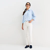 St. John's Bay Womens Long Sleeve Regular Fit Button-Down Shirt
