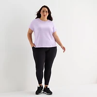 Xersion Womens Crew Neck Short Sleeve Active Plus T-Shirt