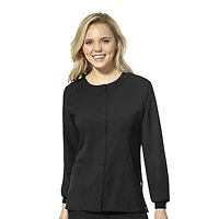 Wink® W123 Crew Neck Warm Up Womens Plus Moisture Wicking Wrinkle Resistant Quick Dry Scrub Jackets