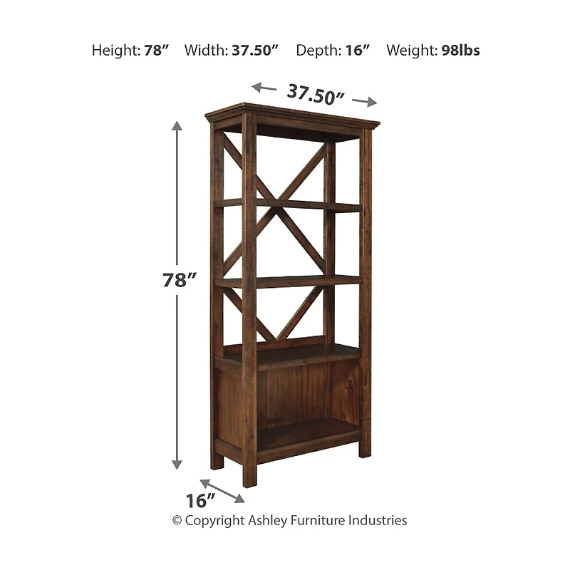 Signature Design by Ashley® Baldridge Office 4-Shelf Bookcase