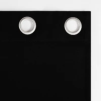 Sun Zero Glynn Magnetic Closure Grommet Top 100% Blackout Set of 2 Curtain Panel