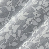 Sun Zero Glynn Gaia Woven Floral Magnetic Closure Grommet Top Energy Saving 100% Blackout Set of 2 Curtain Panel