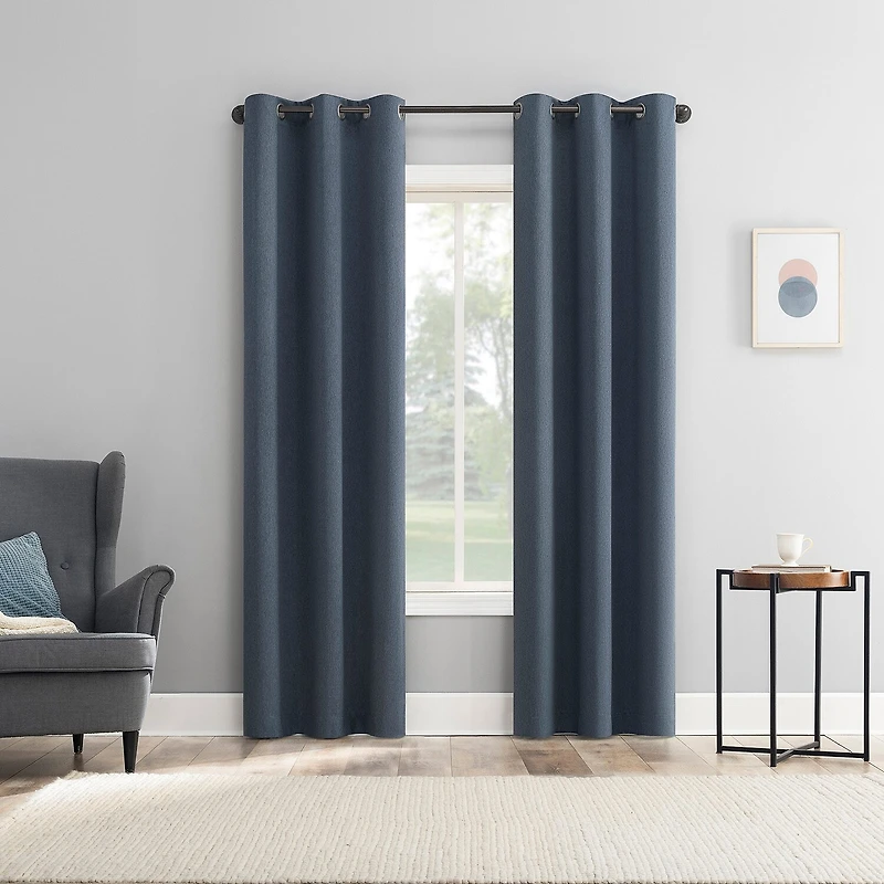 Sun Zero Arbor Print Grommet Top Blackout Set of 4 Curtain Panel