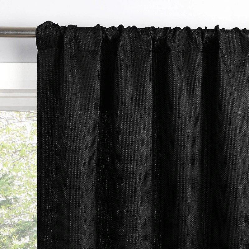 Sun Zero Dasan Rod Pocket Grommet Top Blackout Set of 4 Curtain Panel