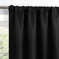 Sun Zero Dasan Rod Pocket Grommet Top Blackout Set of 4 Curtain Panel