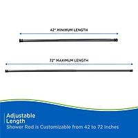 Kenney Adjustable Shower Curtain Rod