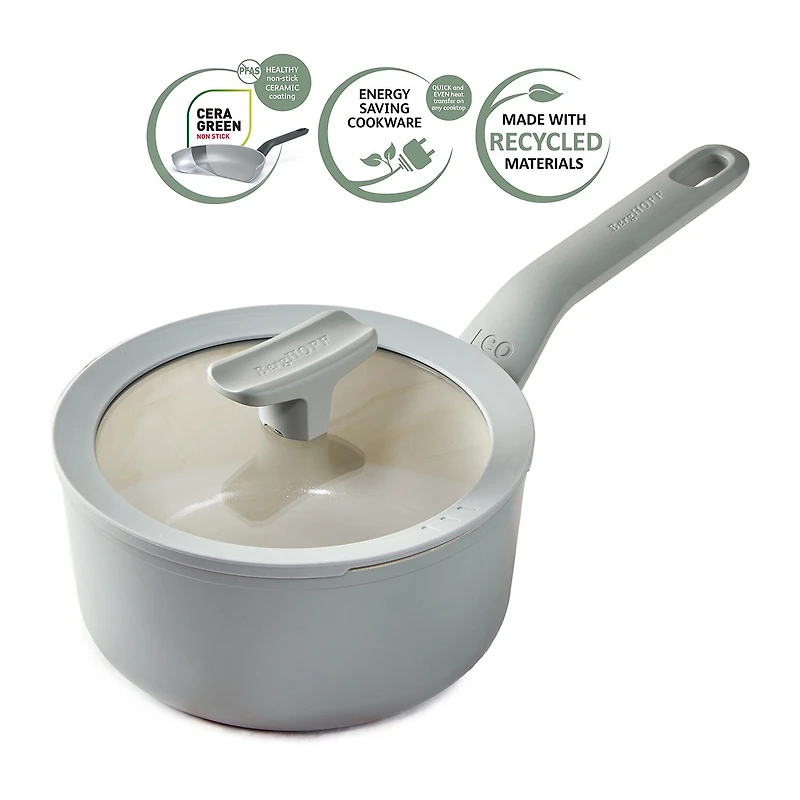 BergHOFF Balance Ceramic 7" Non-Stick Sauce Pan