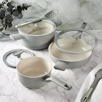 BergHOFF Balance Ceramic -qt. Stockpot with Glass Lid