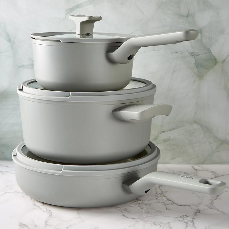 BergHOFF Balance Ceramic -qt. Stockpot with Glass Lid