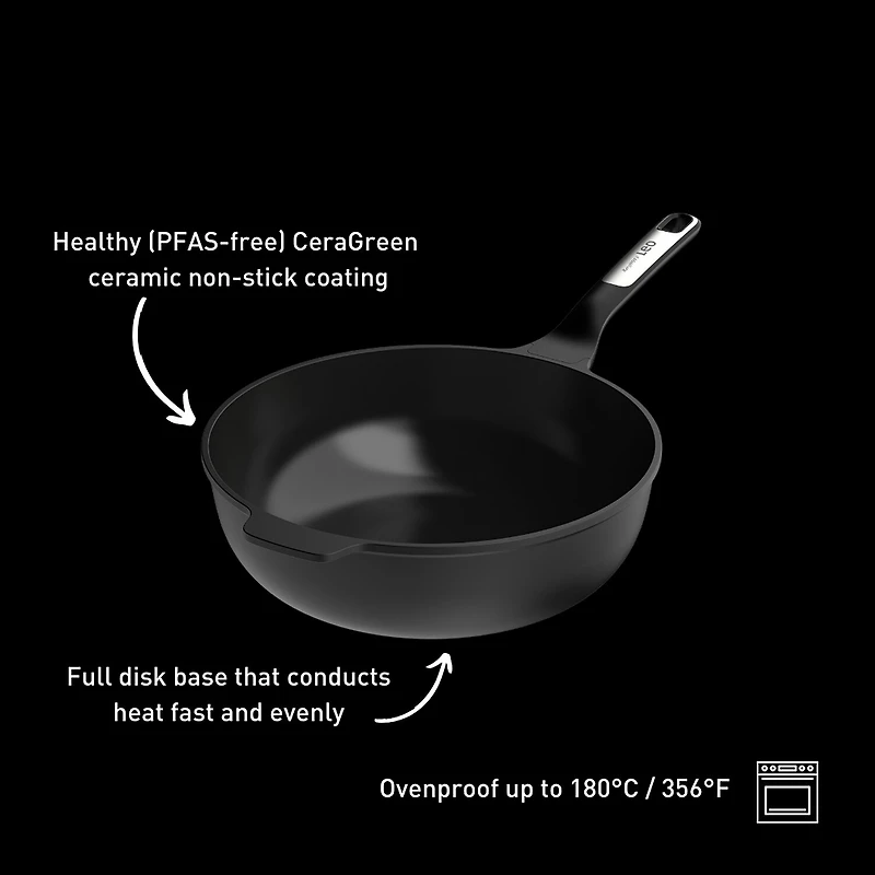 BergHOFF Leo Phantom Ceramic 5.3-qt. Non-Stick Wok