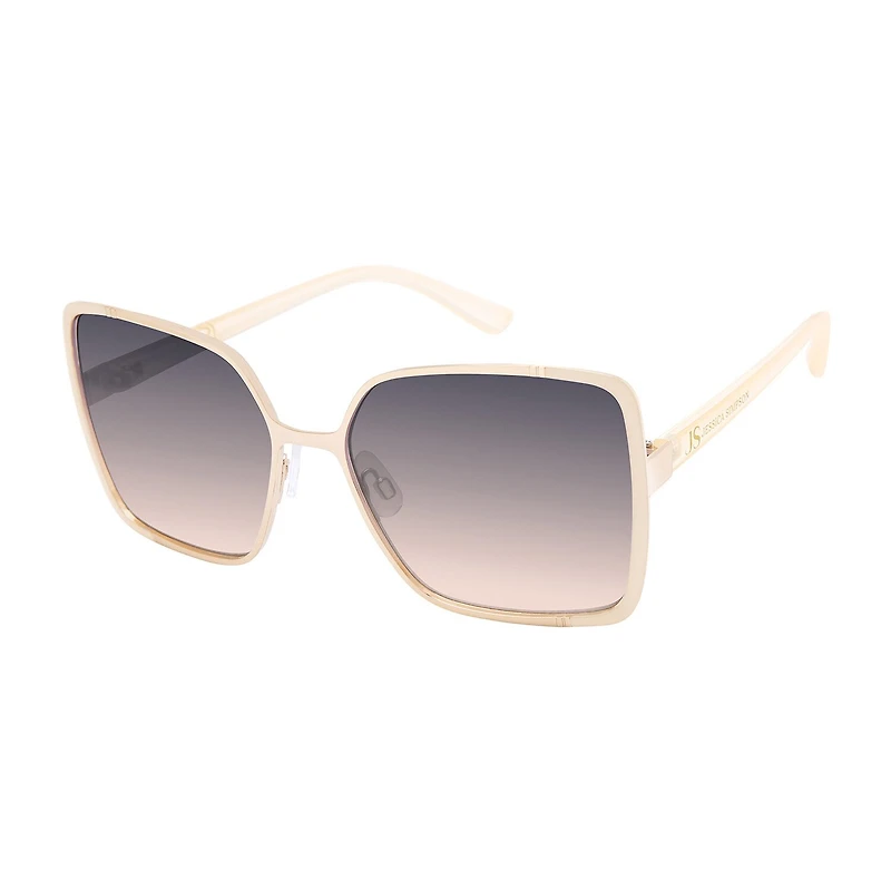 JS Jessica Simpson Womens UV Protection Square Sunglasses