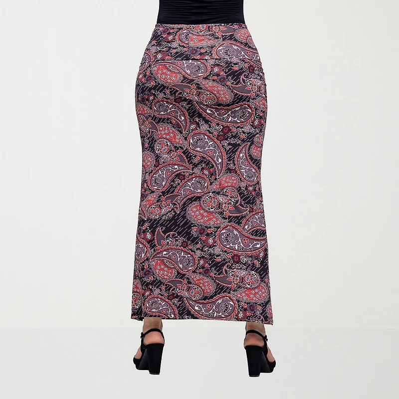 24seven Comfort Apparel Womens Maxi Skirt