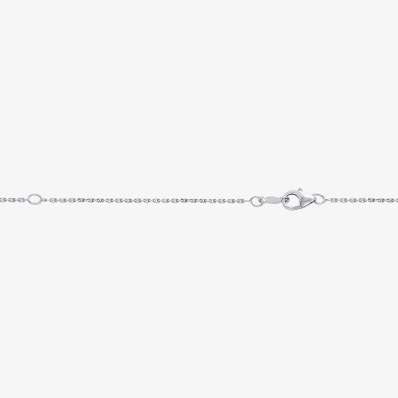 Floating Diamonds (F / Vs2) Womens 1 CT. T.W. Lab Grown White Diamond 14K Gold 18 Inch Pendant Necklace