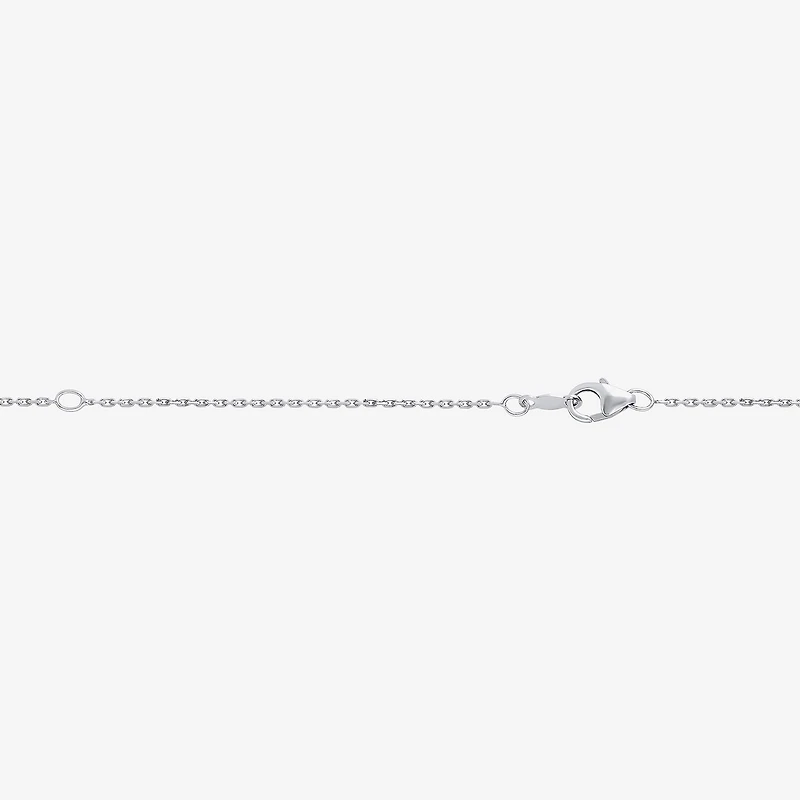 Floating Diamonds (F / Vs2) Womens CT. T.W. Lab Grown White Diamond 14K Gold Round 18 Inch Pendant Necklace