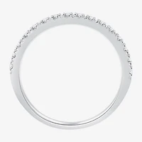 I Said Yes (G / Si1-Si2) Womens 1 1/2 CT. T.W. Lab Grown White Diamond Sterling Silver Cushion Side Stone Halo Bridal Set