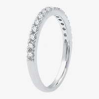 I Said Yes (G / Si1-Si2) Womens 1 1/2 CT. T.W. Lab Grown White Diamond Sterling Silver Cushion Side Stone Halo Bridal Set