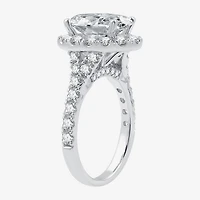 Signature By Modern Bride (G / Si1-Si2) Womens 5 CT. T.W. Lab Grown White Diamond 14K Gold Oval Side Stone Halo Bridal Set
