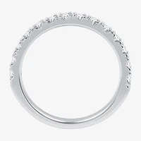 Signature By Modern Bride (G / Si1-Si2) Womens 5 CT. T.W. Lab Grown White Diamond 14K Gold Oval Side Stone Halo Bridal Set