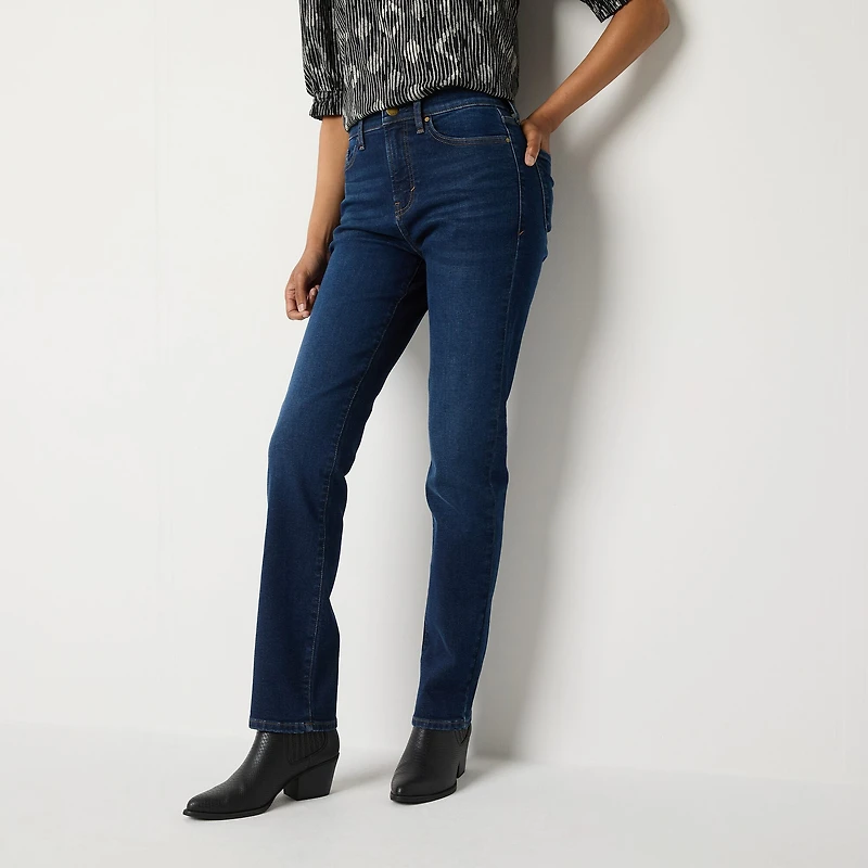 a.n.a - Tall Womens High Rise Curvy Straight Fit Jean