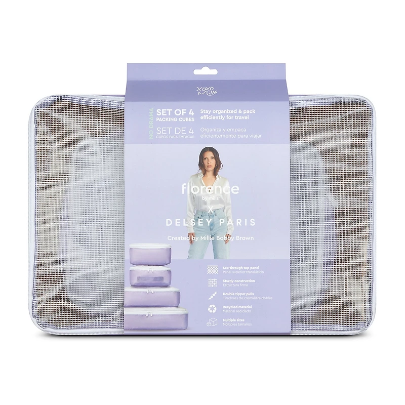 Florence By Mills X Delsey Paris No Drama Packing Cubes Set Of 4