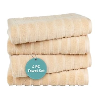 Trident 100% Cotton Soft And Absorbent 4-pc. Quick Dry Bath Towel