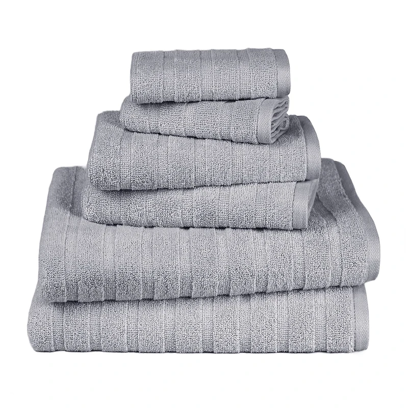 Trident 100% Cotton Soft And Absorbent 6-pc. Quick Dry Bath Towel Set