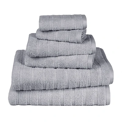 Trident 100% Cotton Soft And Absorbent 6-pc. Quick Dry Bath Towel Set