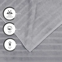 Trident 100% Cotton Soft And Absorbent 6-pc. Quick Dry Bath Towel Set