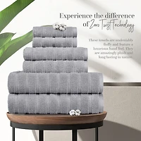 Trident 100% Cotton Soft And Absorbent 6-pc. Quick Dry Bath Towel Set