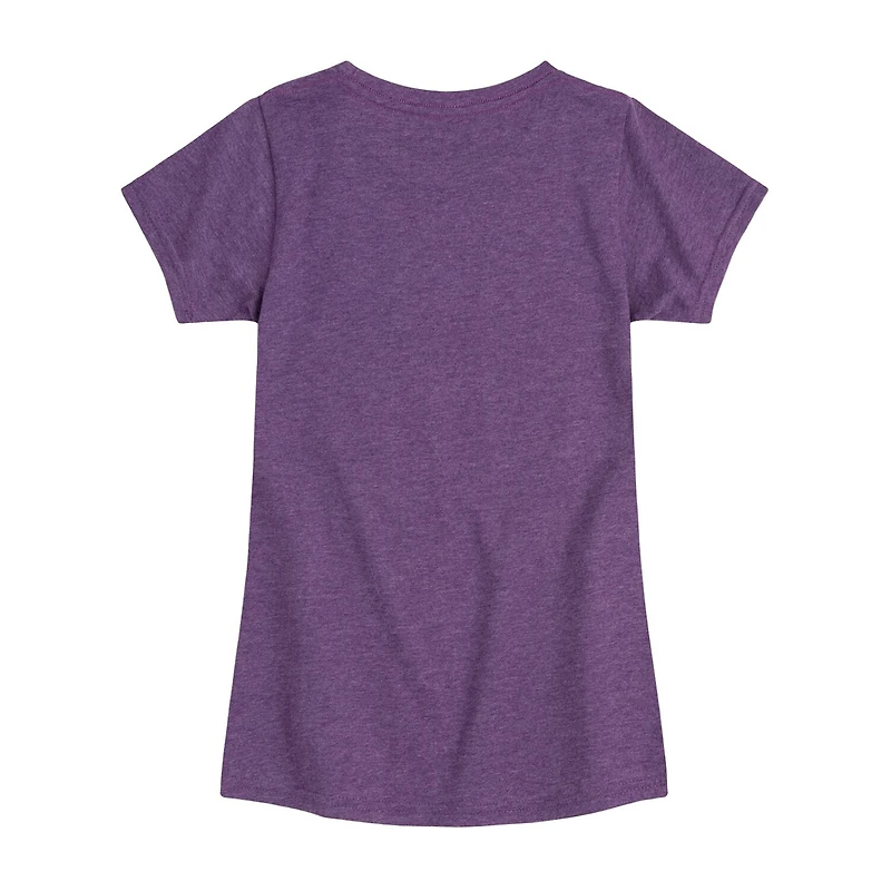 Disney Collection Girls Crew Neck Short Sleeve Regular Fit Minnie Mouse Graphic T-Shirt