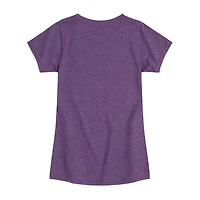 Disney Collection Girls Crew Neck Short Sleeve Regular Fit Minnie Mouse Graphic T-Shirt