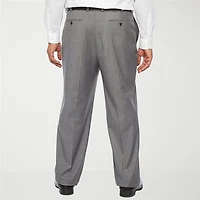J. Ferrar Ultra Comfort Mens Big and Tall Stretch Fabric Classic Fit Flat Front Suit Pant