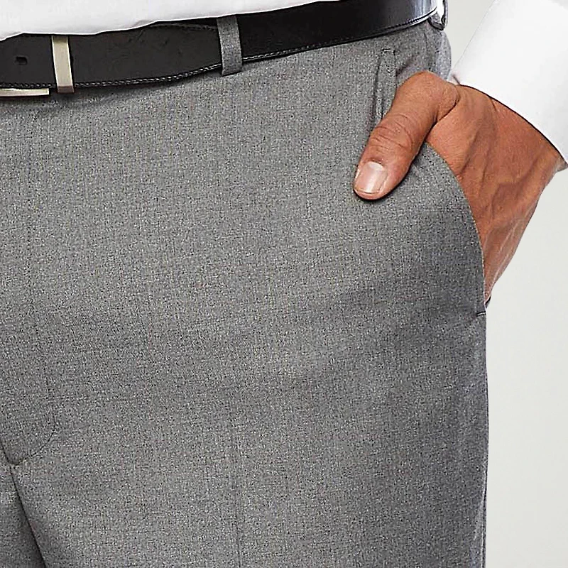 J. Ferrar Ultra Comfort Mens Big and Tall Stretch Fabric Classic Fit Flat Front Suit Pant