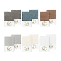 Linum Home Textiles Monica Gold 2-pc. Embellished Hand Towel